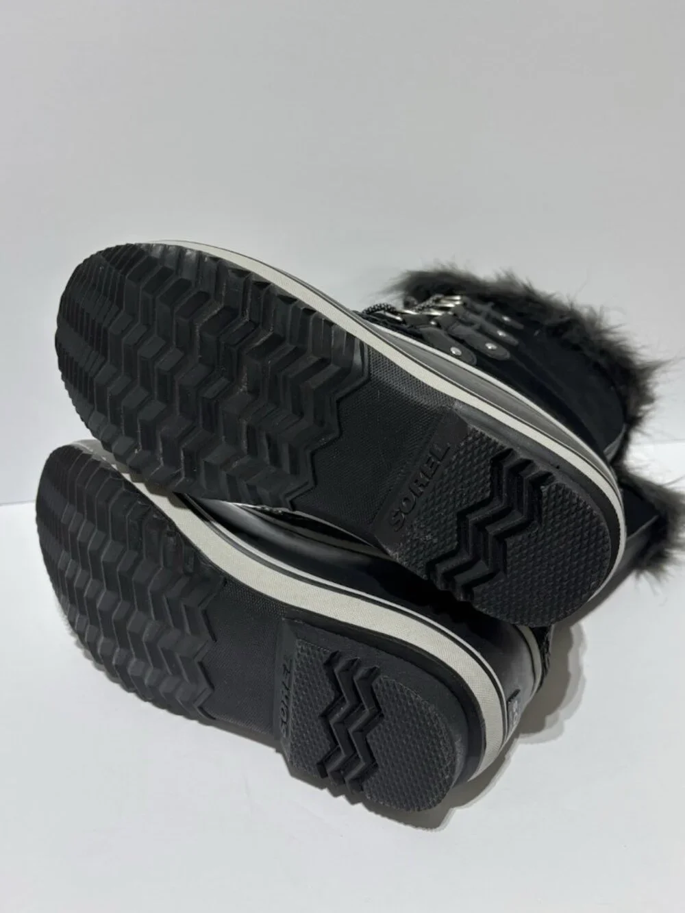 Sorel Youth Joan Of Arctic Black Waterproof Winter Boots, Girls’ Size 7 M